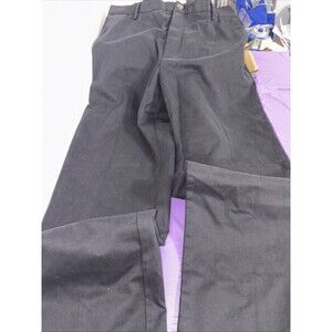 men's Amazon Essentials pants size 34/ 30 black classic zipper pockets Cot/Polys